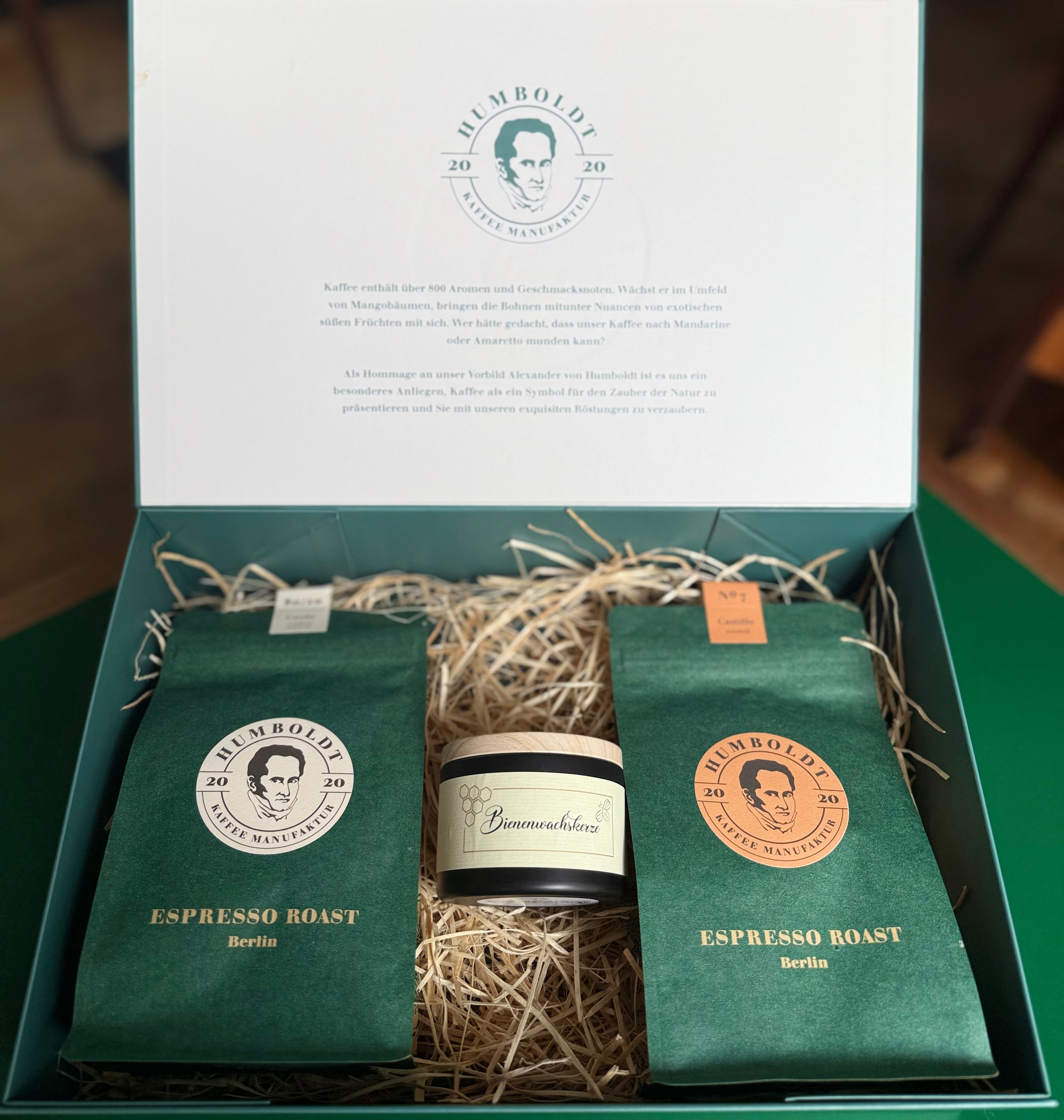 Humboldt Kaffeebox & Bienenwachskerze
