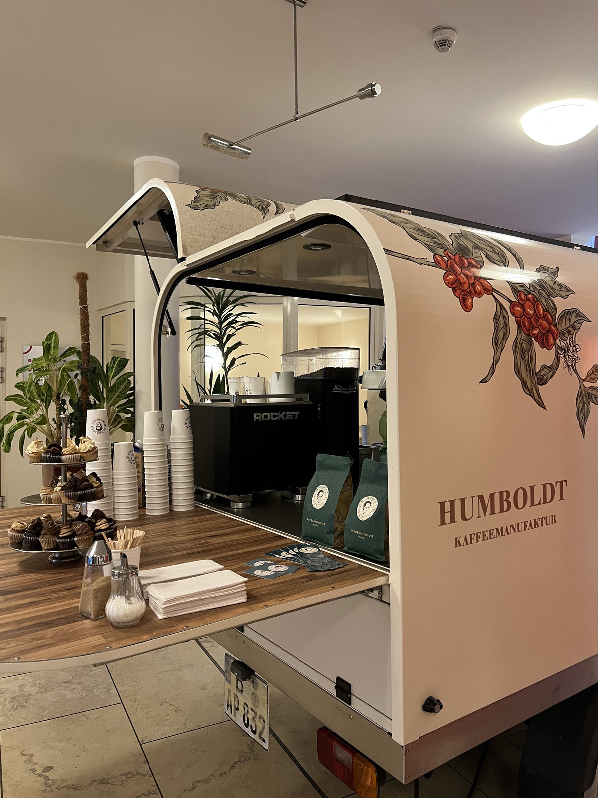Humboldt Kaffee Ape bei einem Firmenevent in Berlin